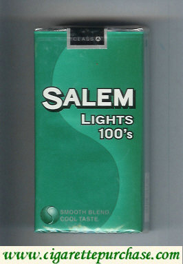 Salem Lights 100s cigarettes soft box